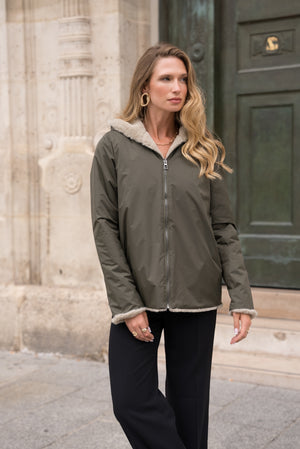 Vest Laura khaki/beige