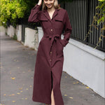 Kleed Cindy suède bordeaux