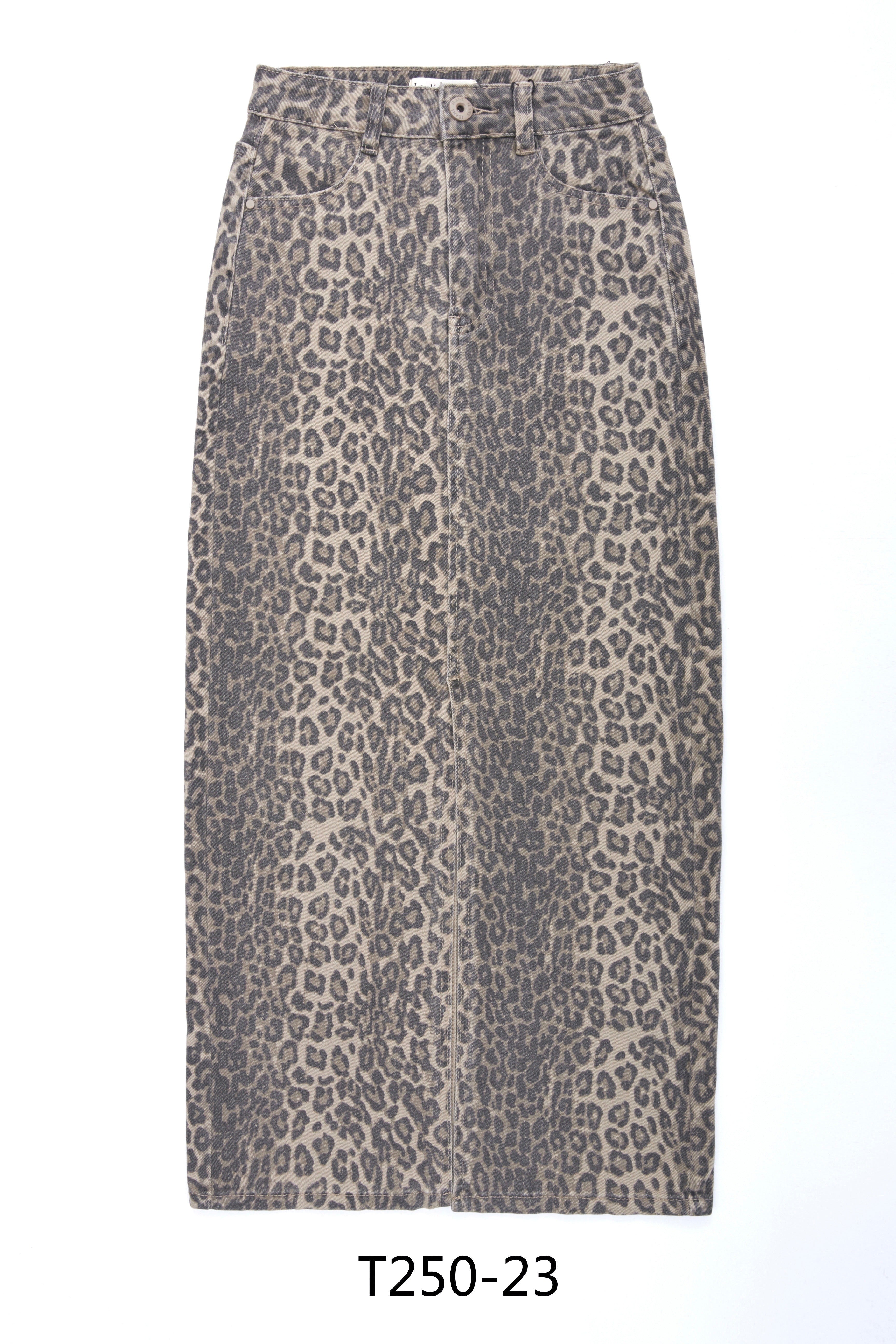 Jeansrok Laulia Leopard