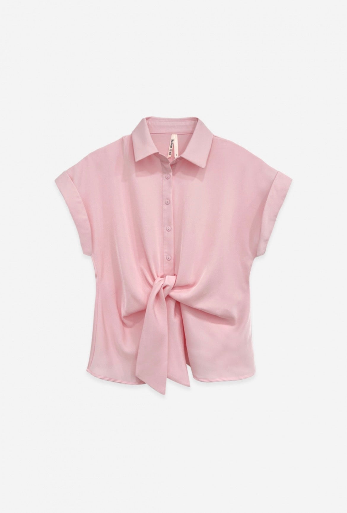 Hemd Elli roze met knoop