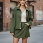 Short/rok Cindy suède khaki