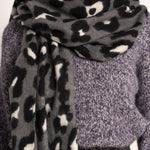 Sjaal Musy Leopard grijs