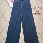 Jeansbroek Redial wide leg donker blauw 3203