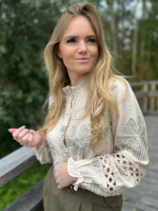 Hemd Avril kaki