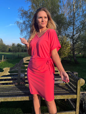 Kleedje Amélie Kendra coral