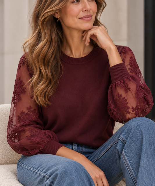 Bloesje Clara Bordeaux