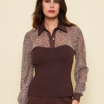 Bloesje Clara choco leopard