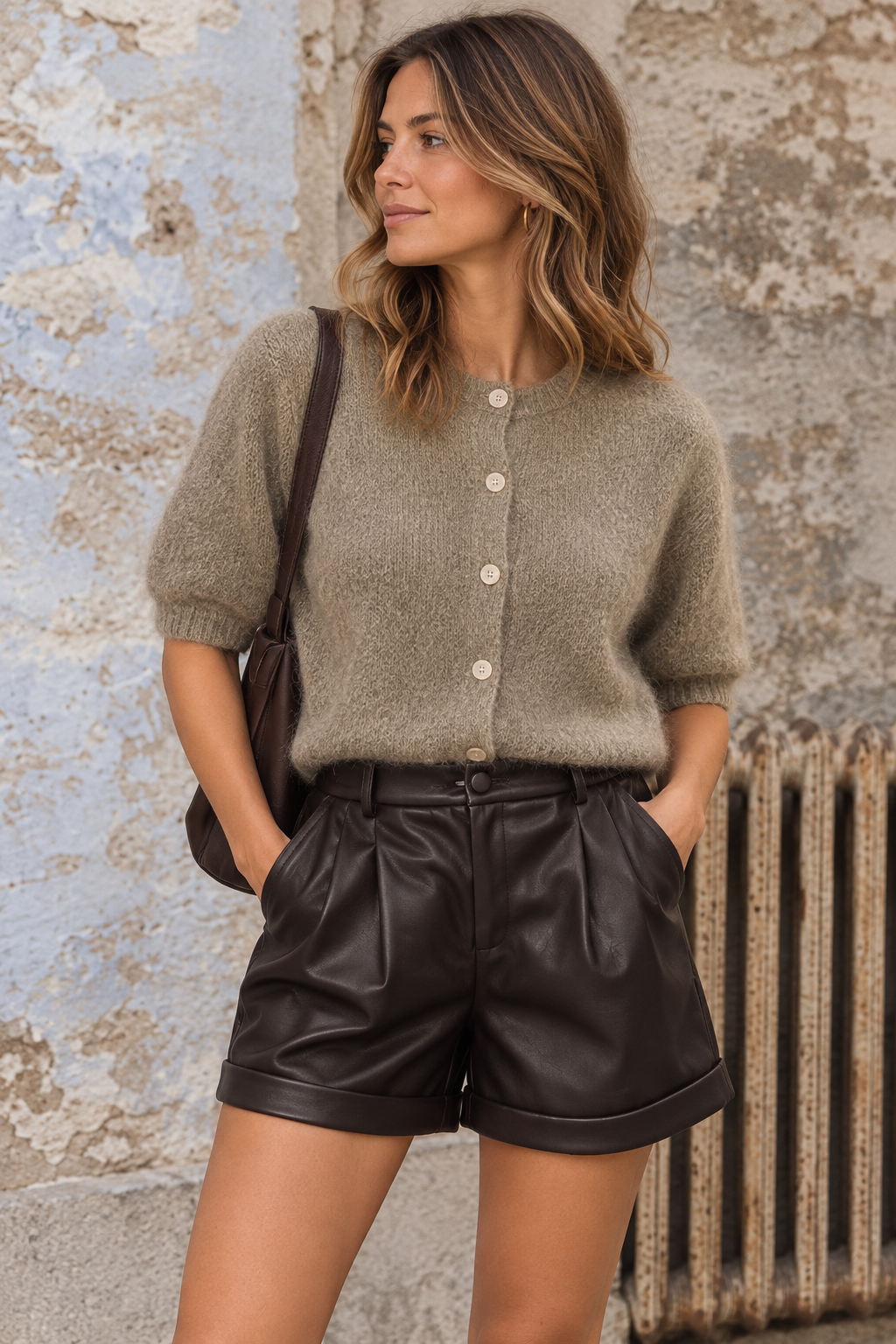 Gilet/pull Noéline taupe