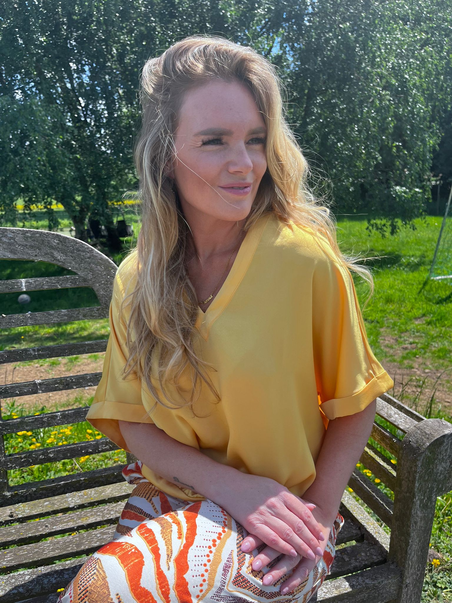 K-design - Top met V-hals (A672Mimosa