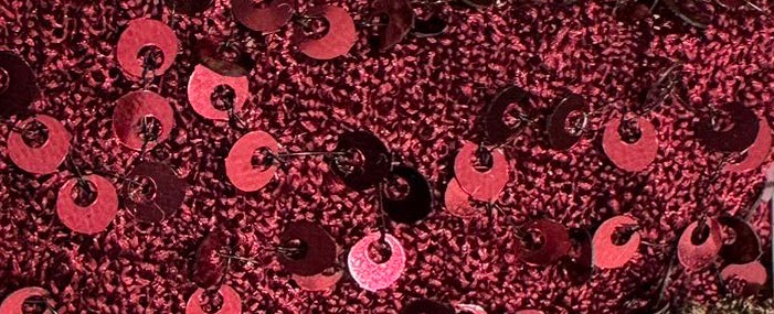 Bloesje Viv Bordeaux pailetten