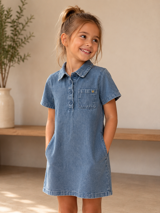 Jeanskleedje Fille blauw