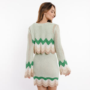 Gilet Sweewë groen