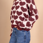 Pull Love wine/beige