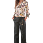 K-Design - Vegan lederen broek met bijpassende riem (B751)