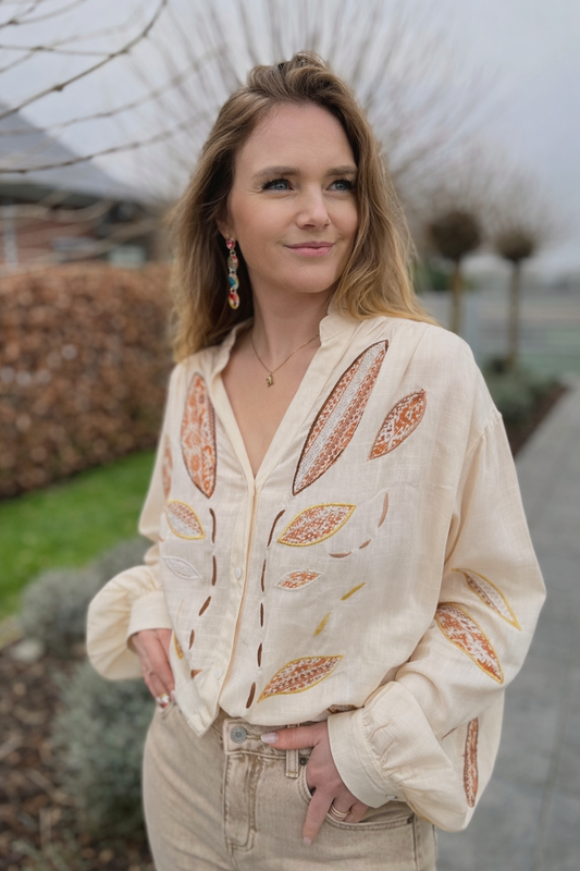 Hemd Anika beige