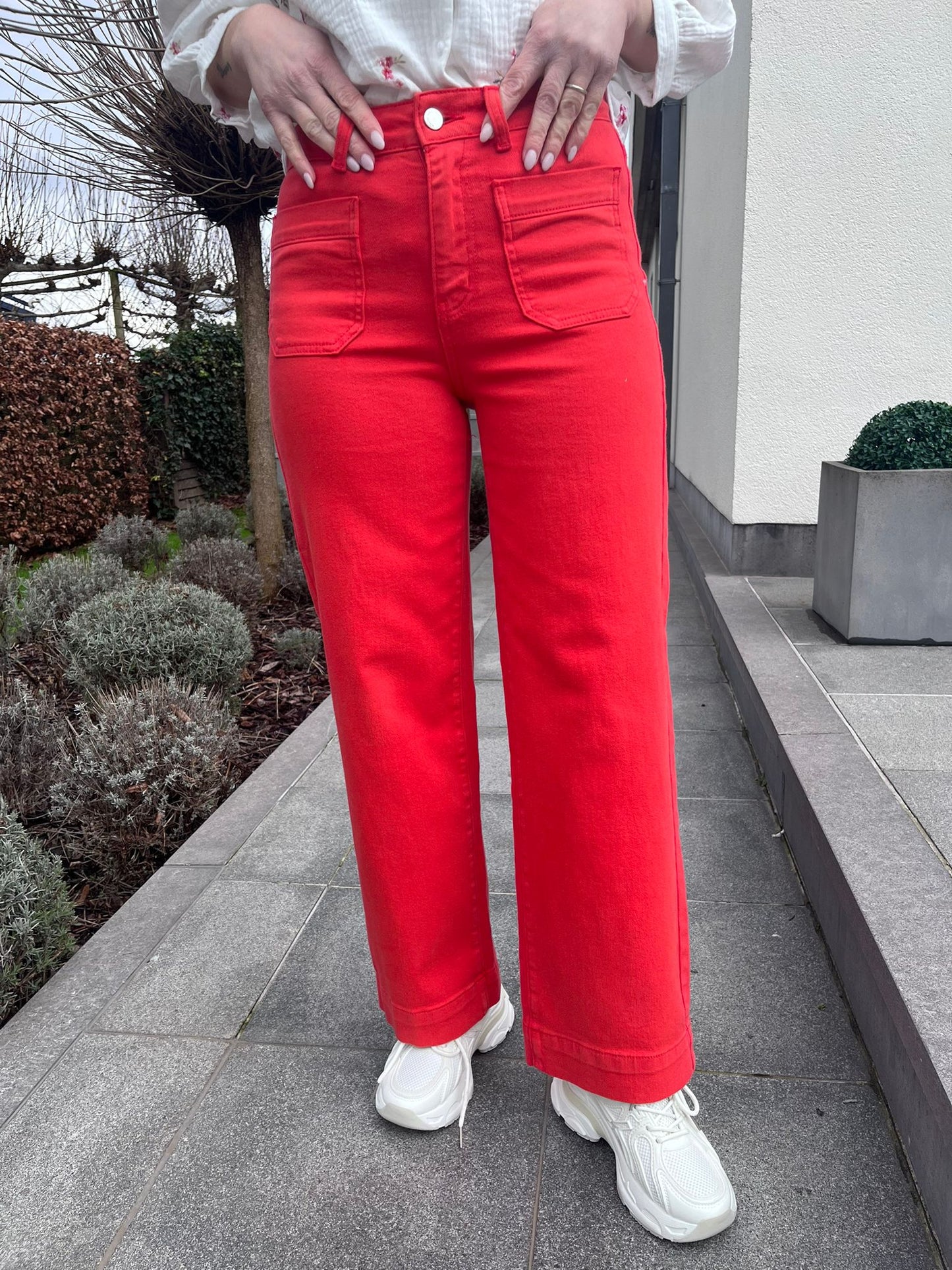 Jeansbroek Maya corail