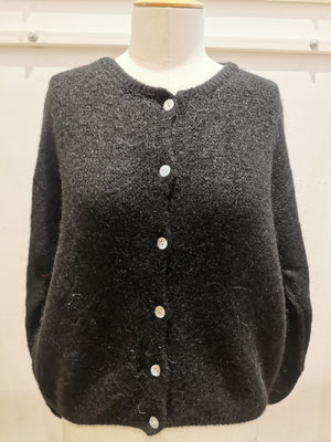 Gilet Bella zwart met knopen