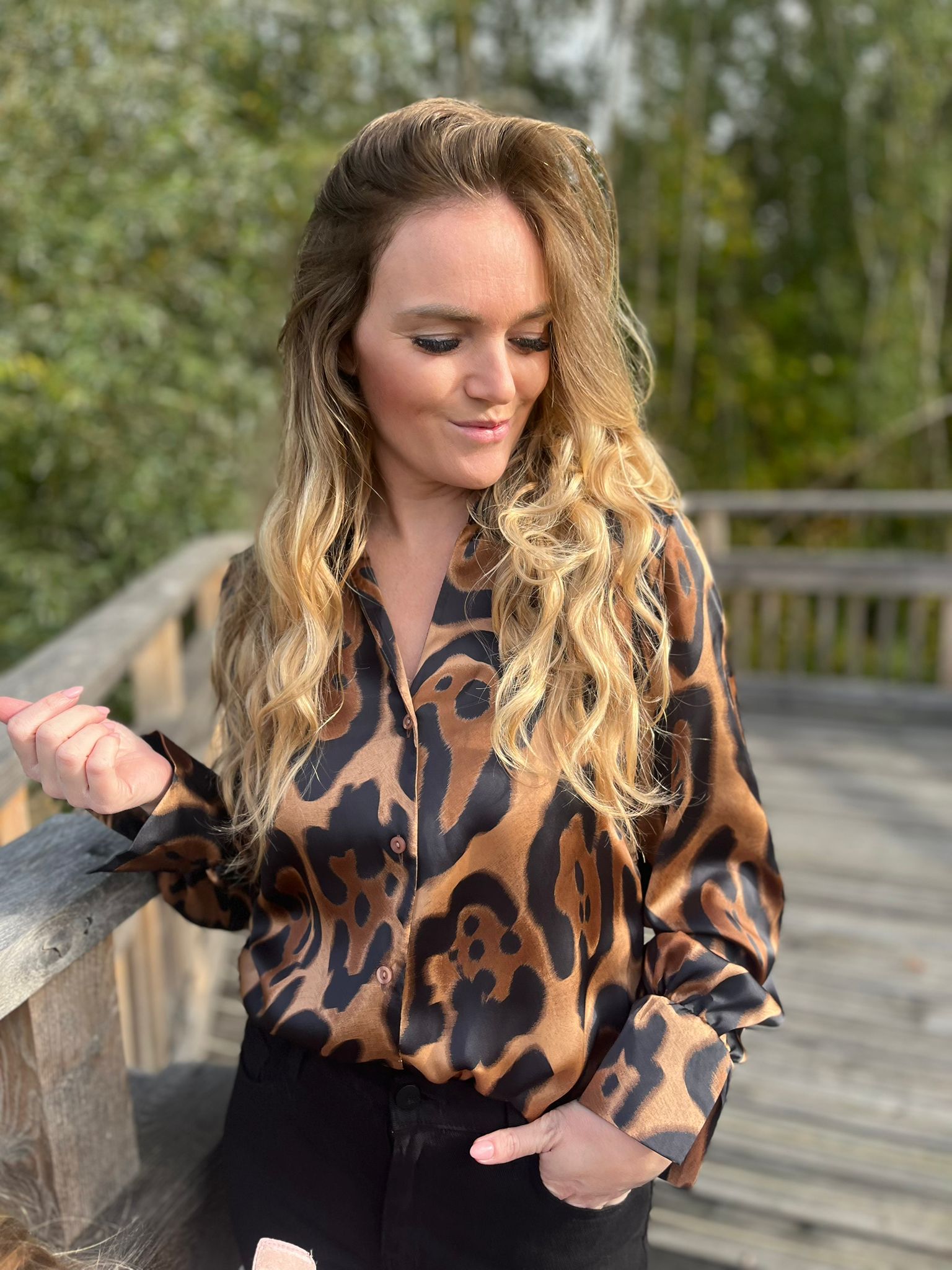 Hemd Amélie Juana camel