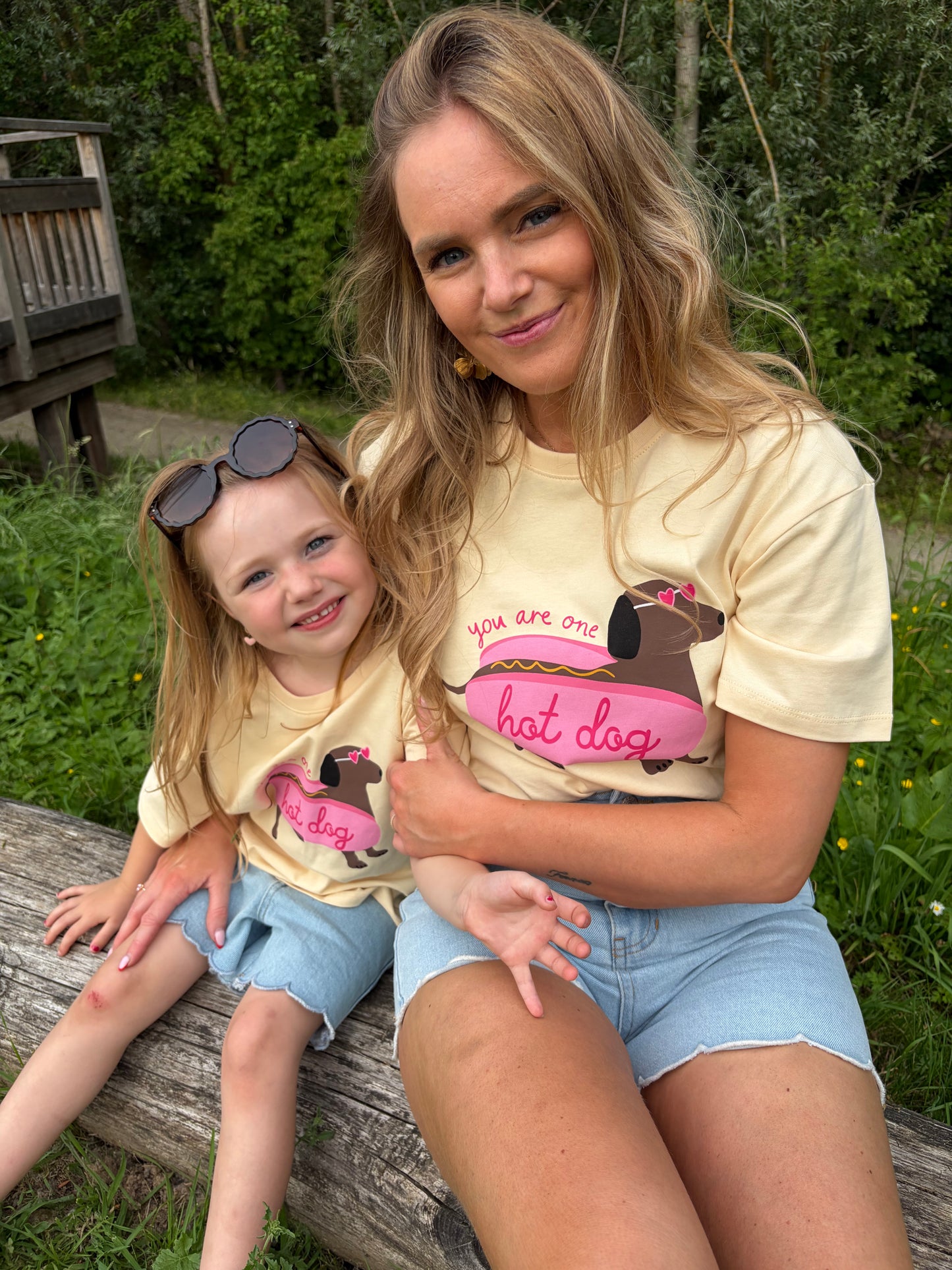 T-shirt Fille hotdog
