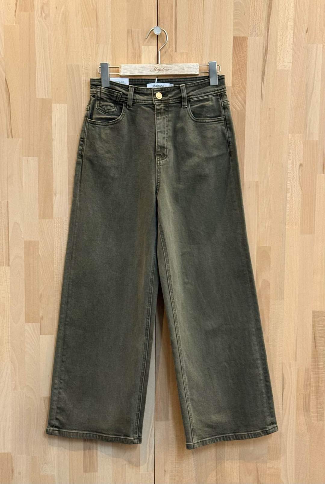 Jeansbroek Maya kaki