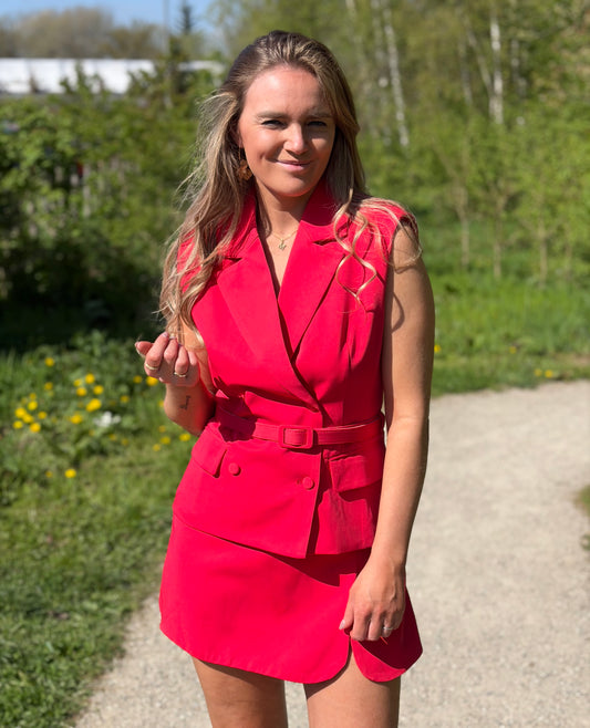 Veste rood Anika