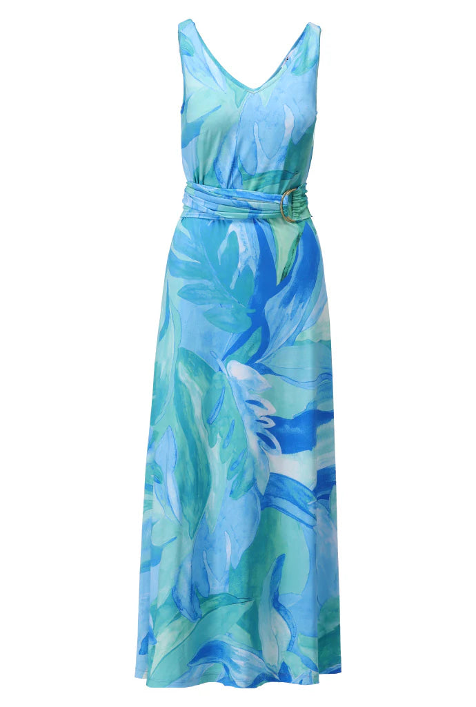 K-design - Maxi jurk met design (C307)