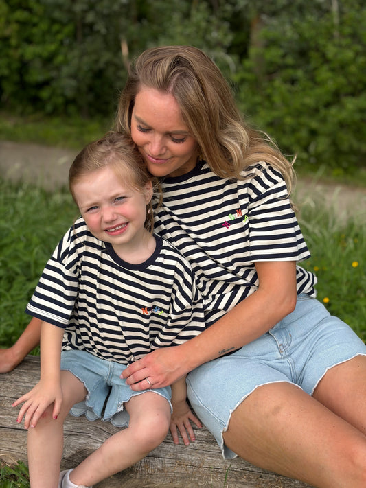 T-shirt Fille mini navy