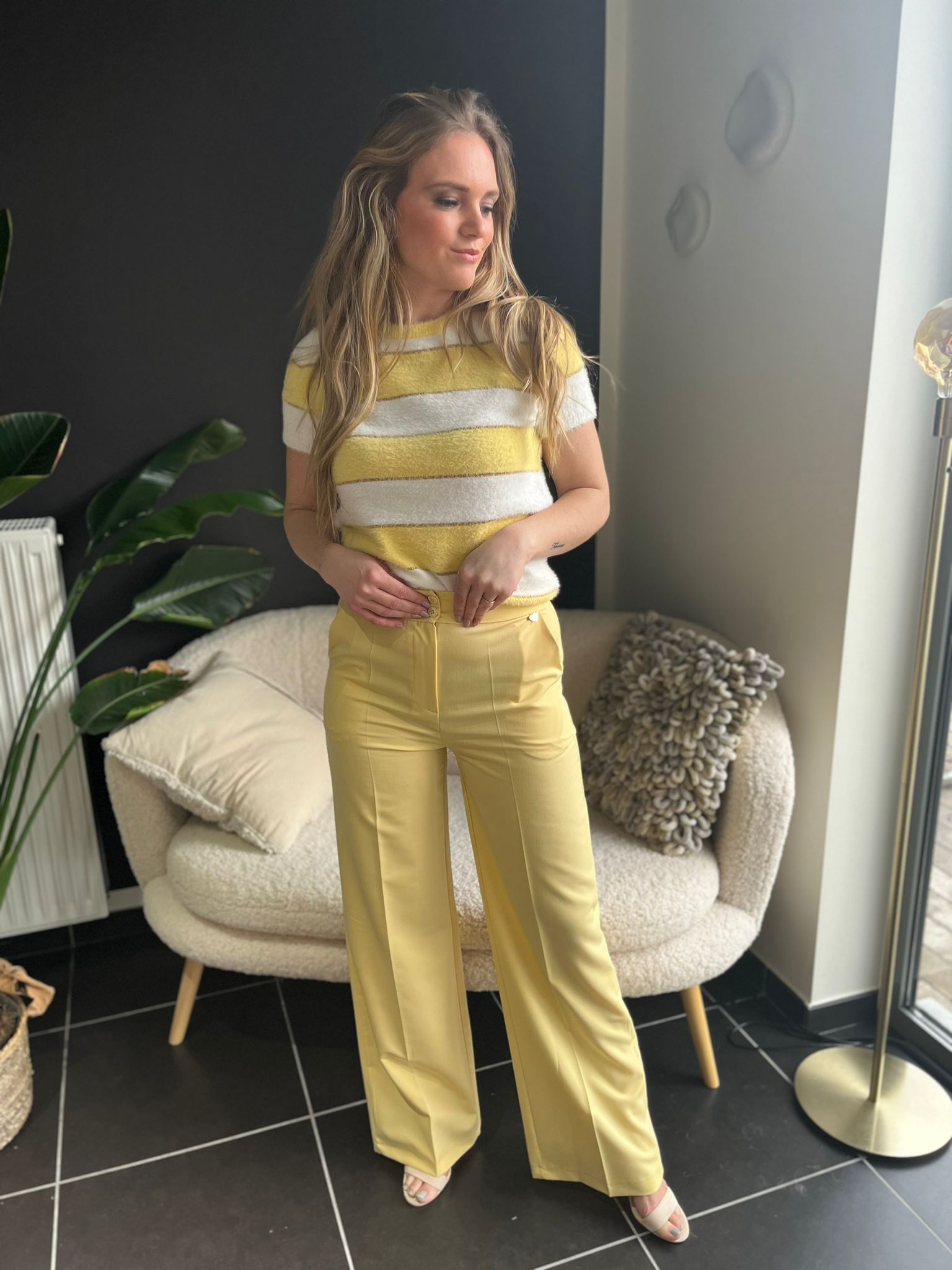 Broek Amélie Astrid yellow