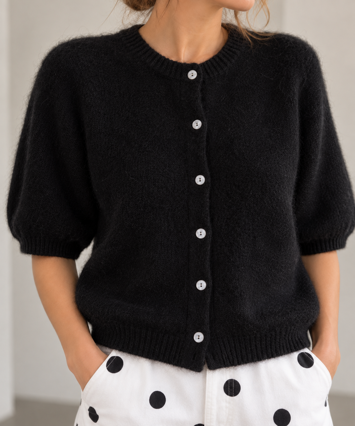 Gilet/pull Noéline zwart