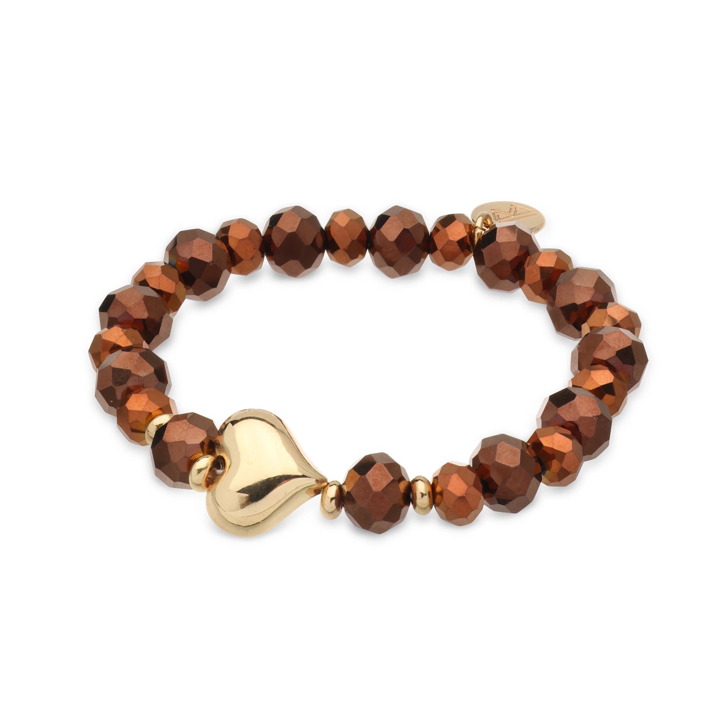 Babeza Elastische armband bruin