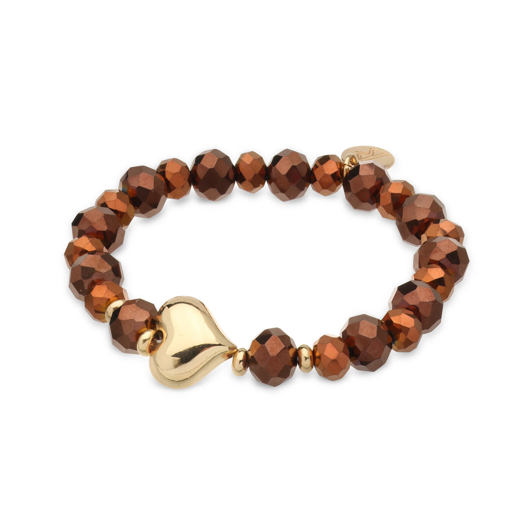 Babeza Elastische armband bruin