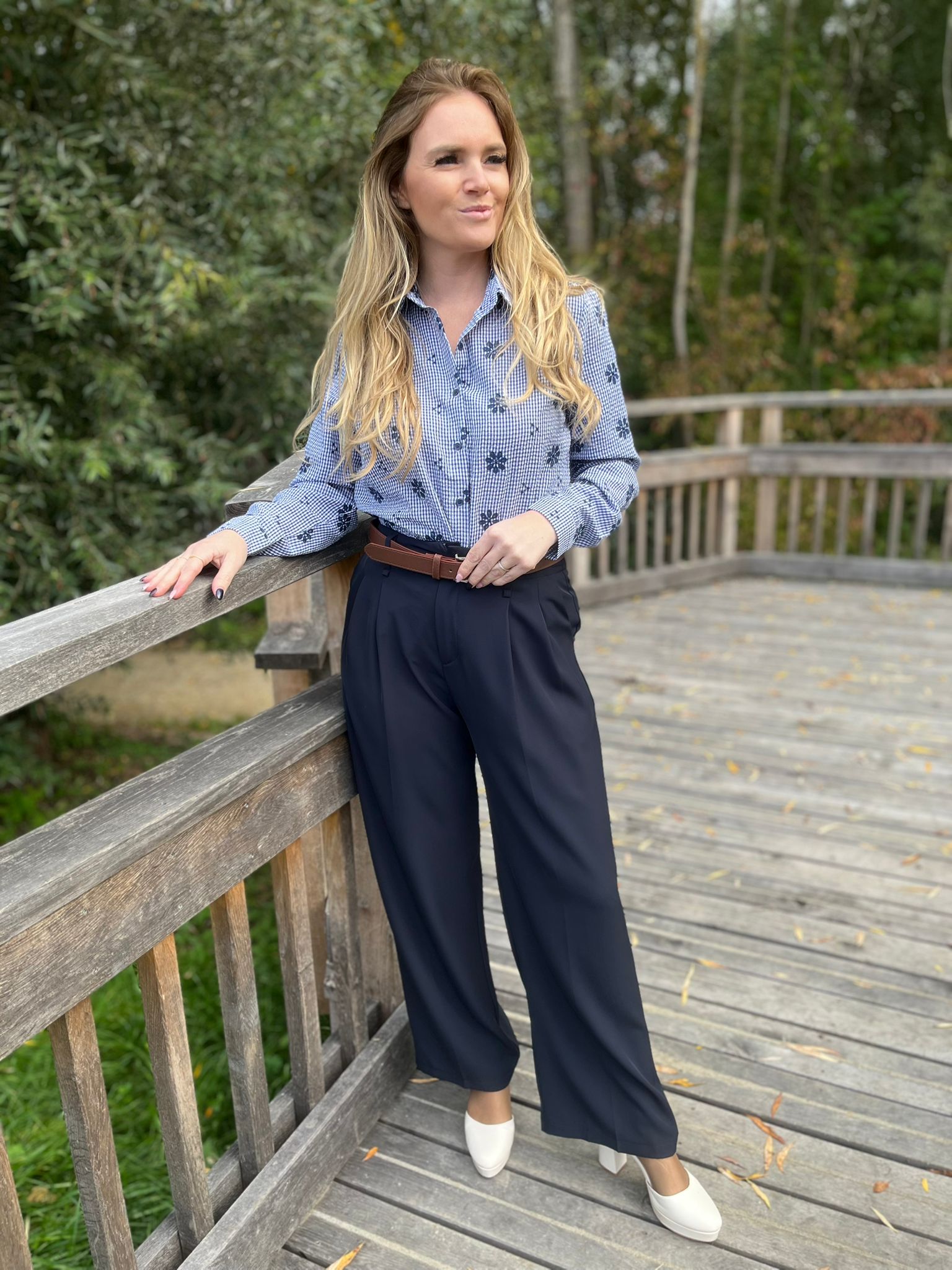 Broek Feel navy