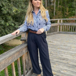 Broek Feel navy