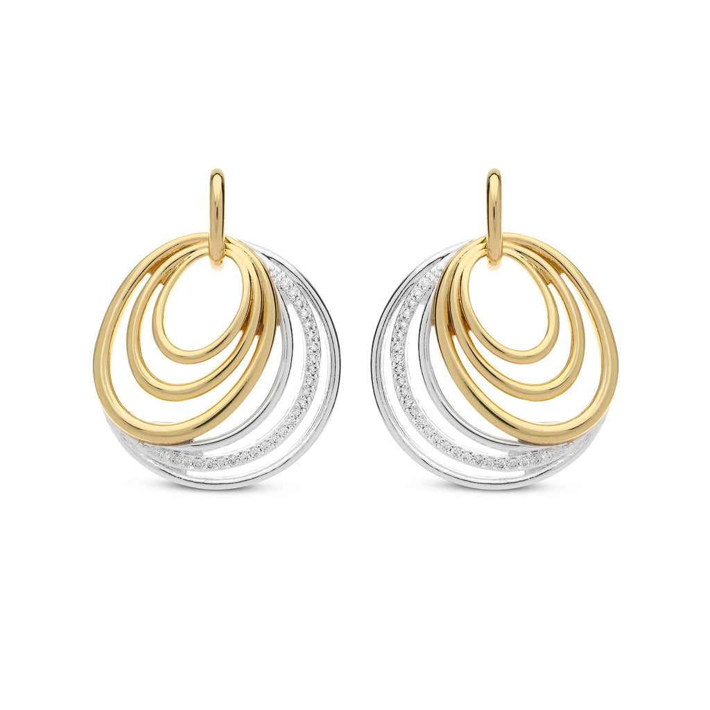 BE jewels Oorbellen zilver goudkleur 285