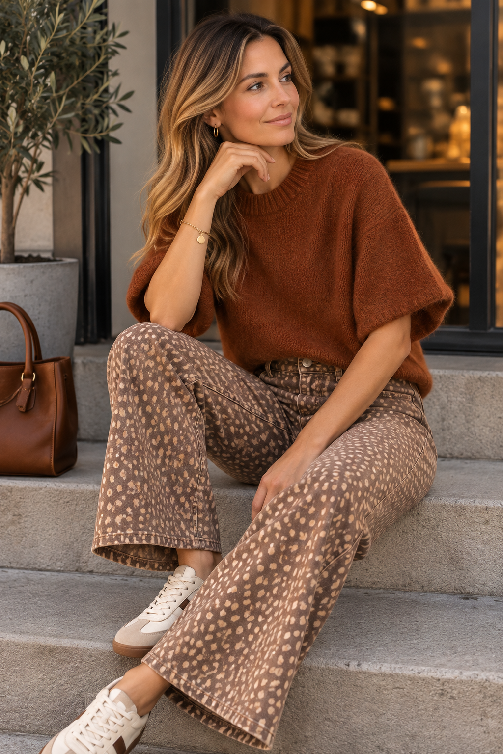 Jeansbroek Feel bruin