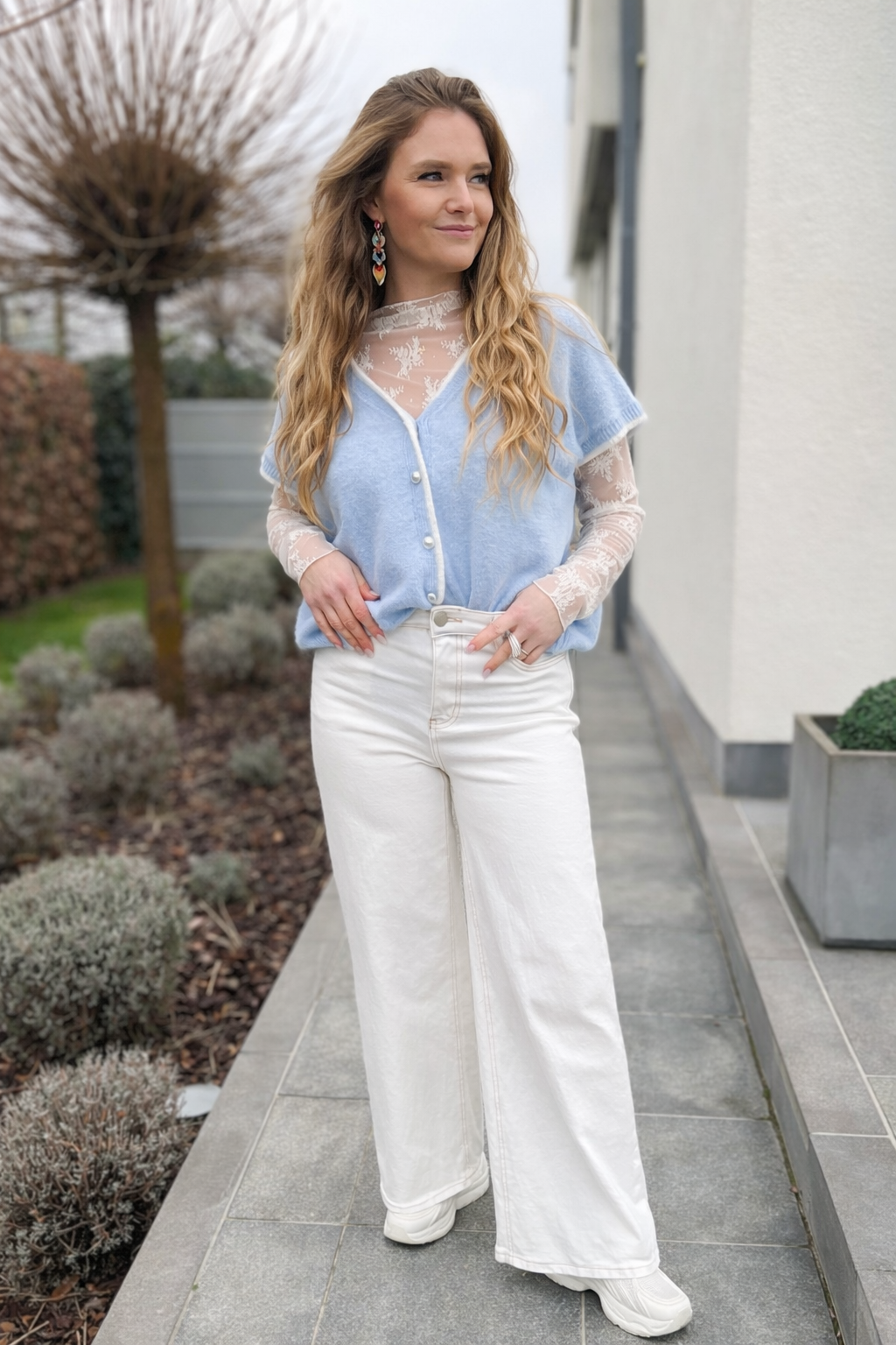 Gilet/debardeur Maya blauw