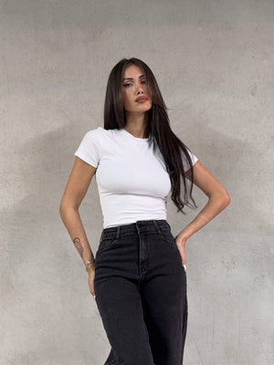 Jeansbroek Redial zwart wild leg stretch