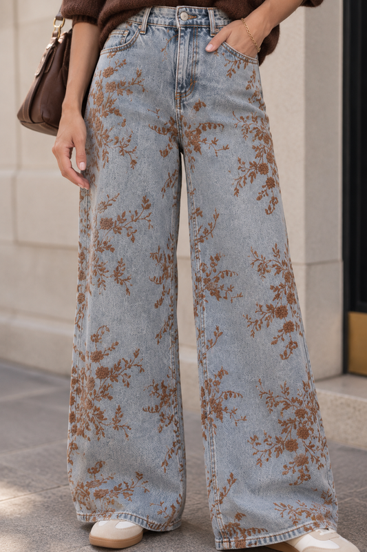 Jeansbroek Greta bruin