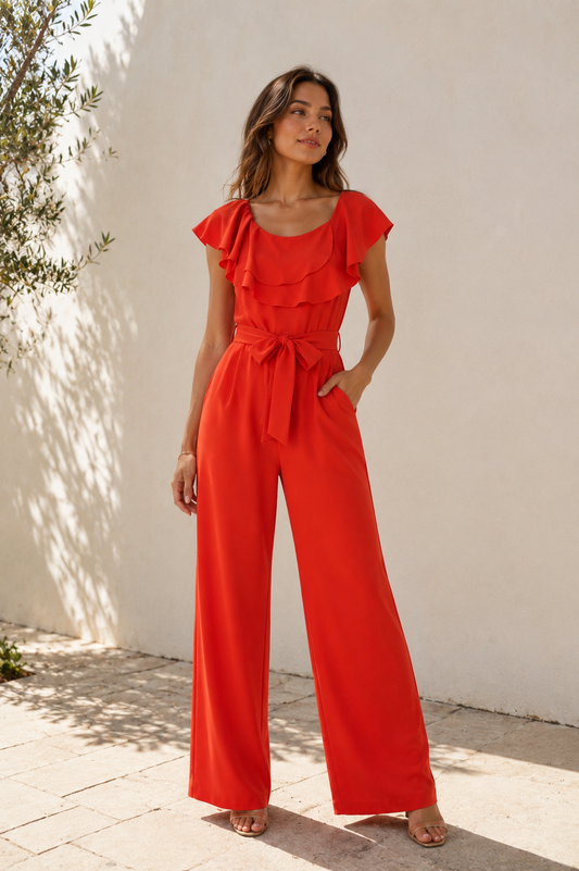 Jumpsuit Elli rood