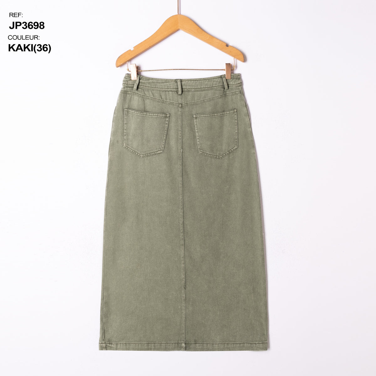 Jeansrok Kimberly kaki