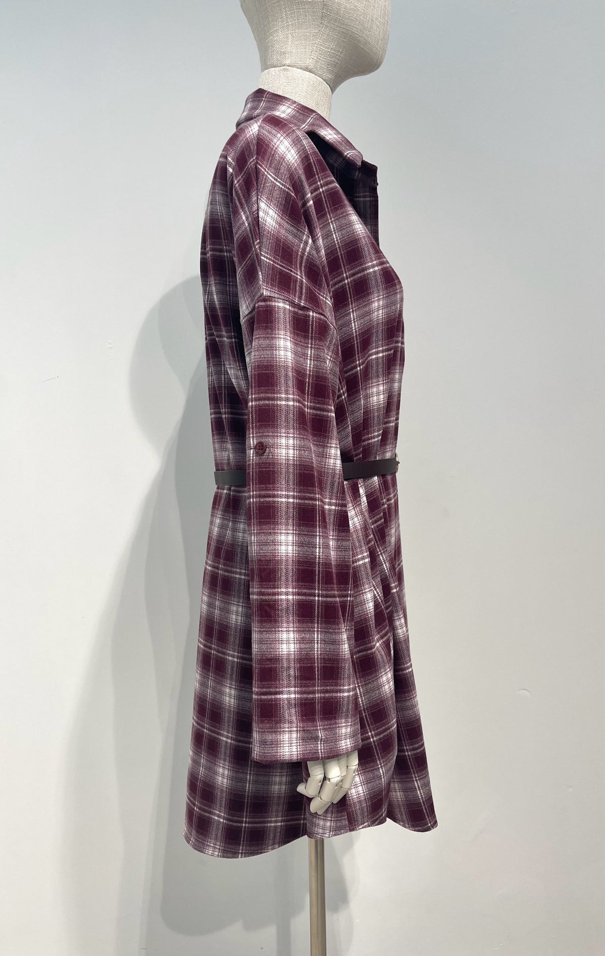 Kleedje Roos burgundy