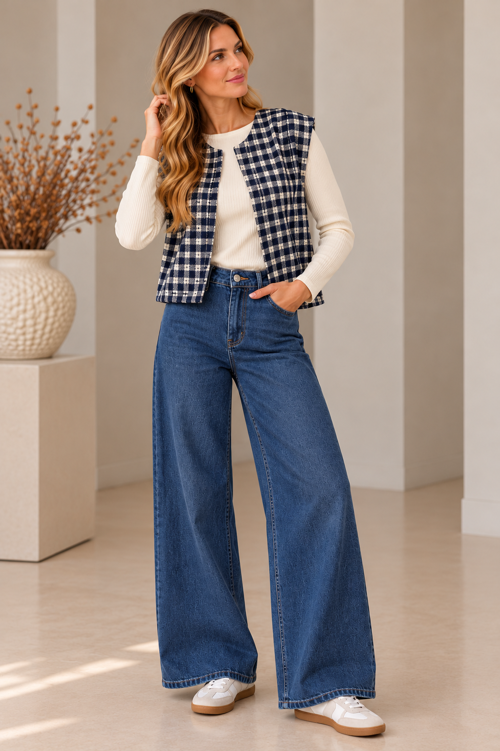 Giletje Oly blauw