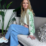 Pull Seelly beige / groen