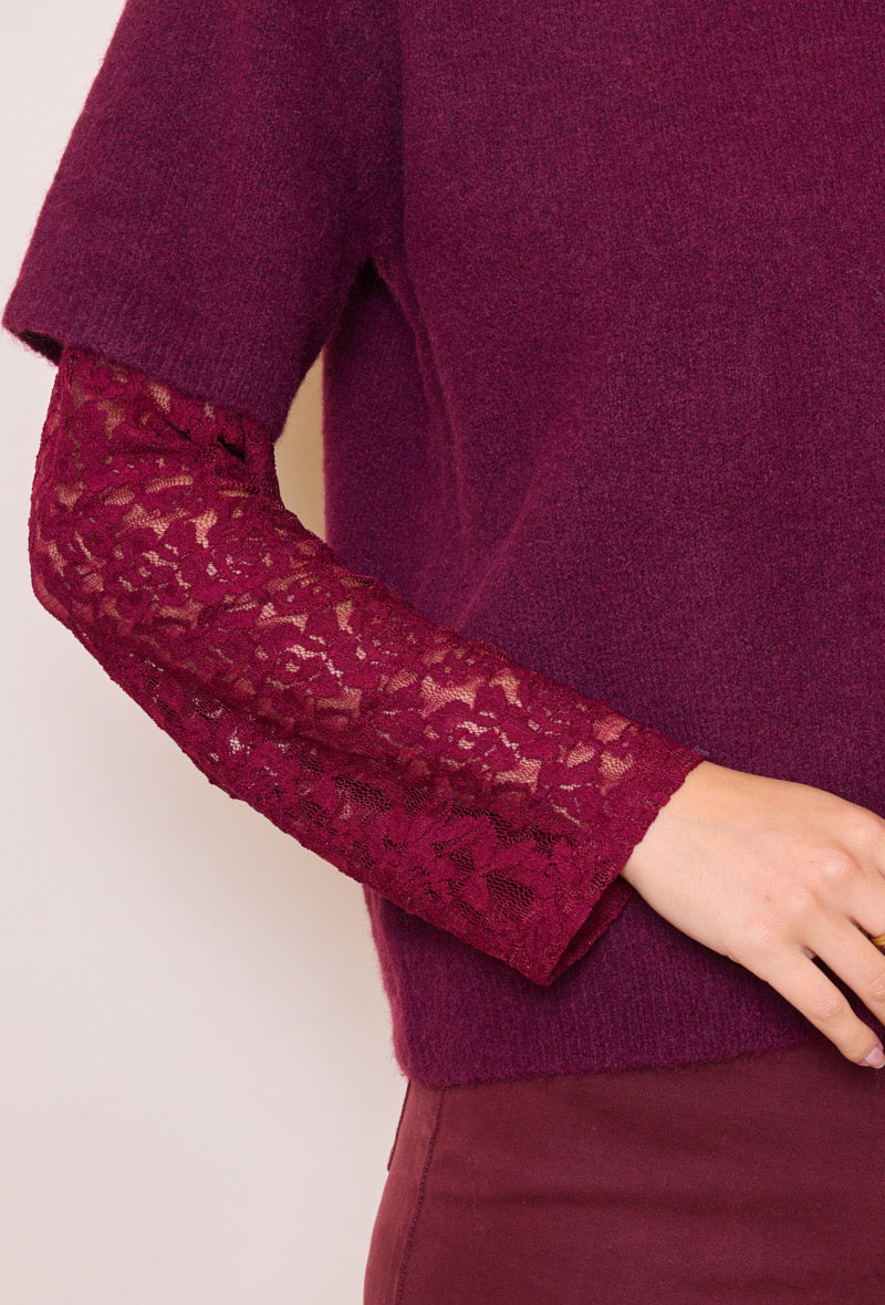 Pull Clara Bordeaux