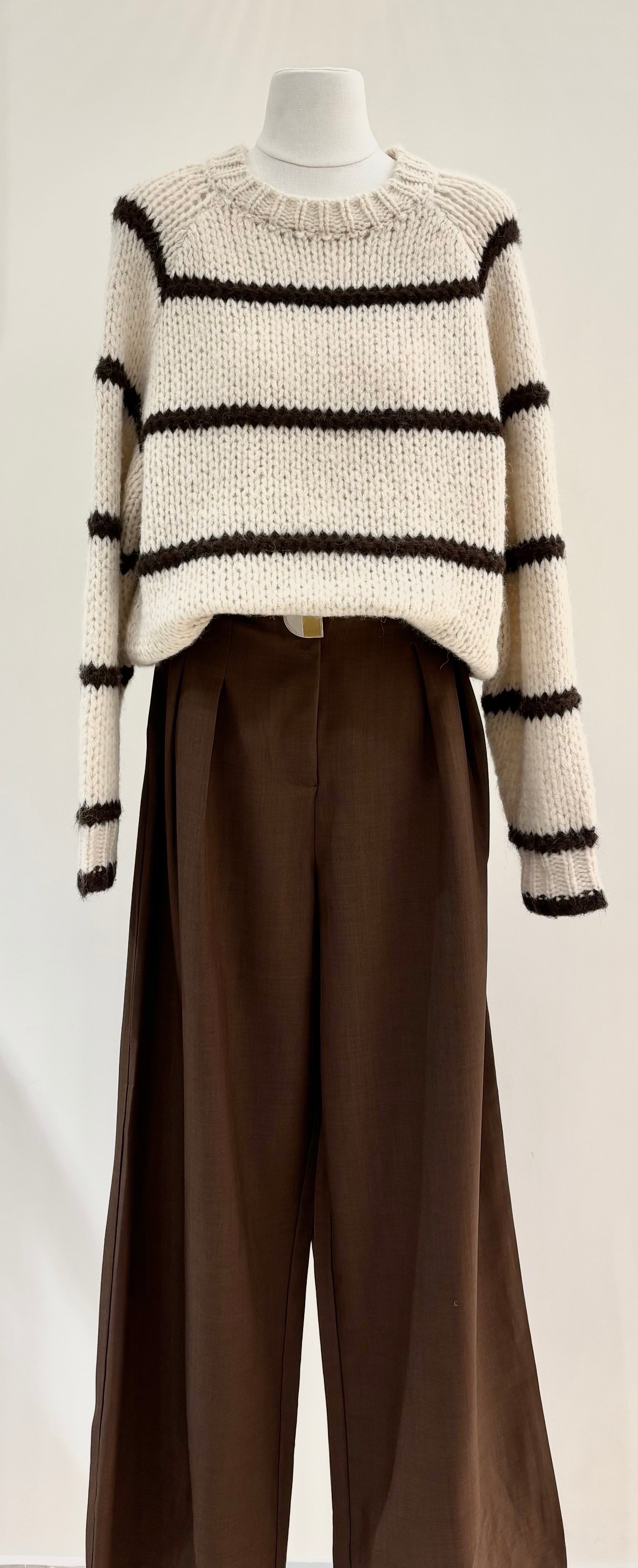 Pull Myra beige/choco