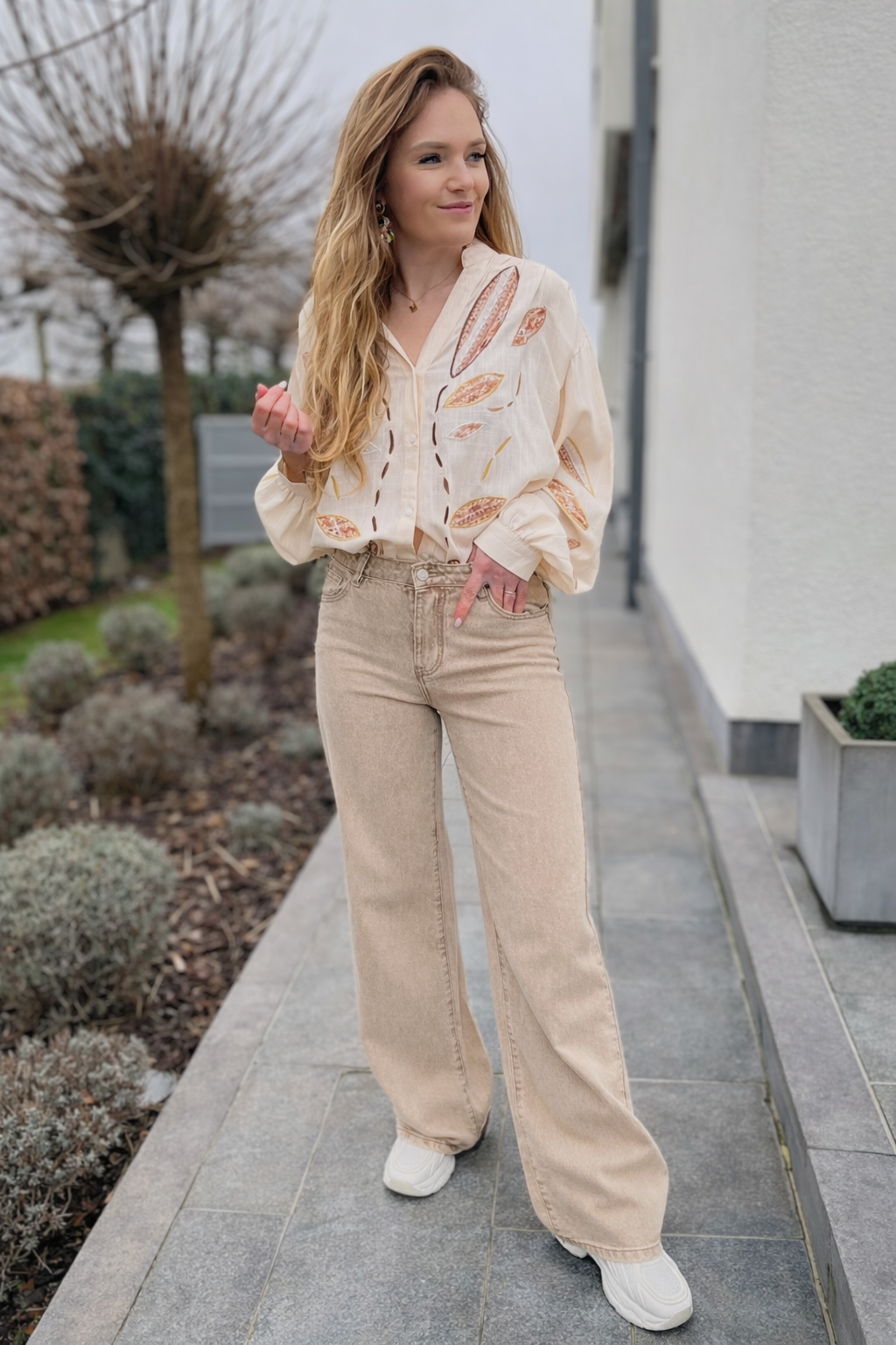 Hemd Anika beige