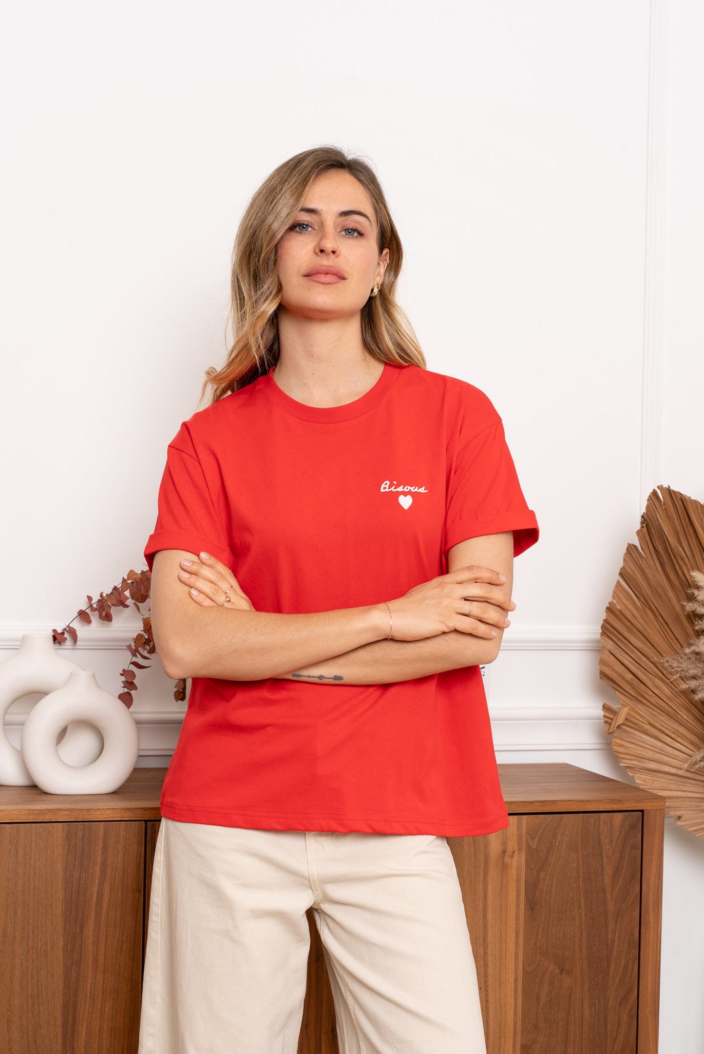 T-shirt Kimberly rood