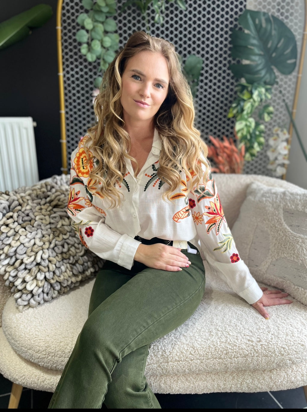 Jeansbroek Foly kaki