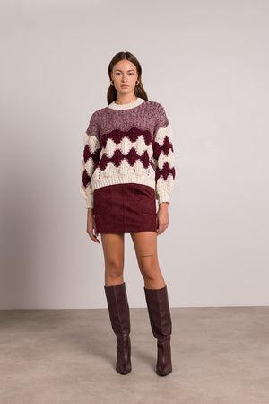 Pull Musy Bordeaux