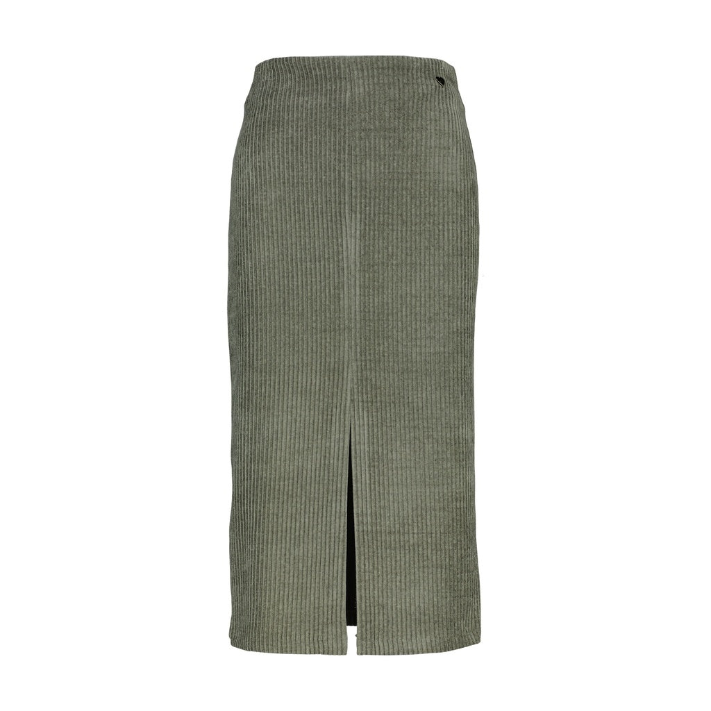 Rok Amélie Iva  ribfluweel light khaki